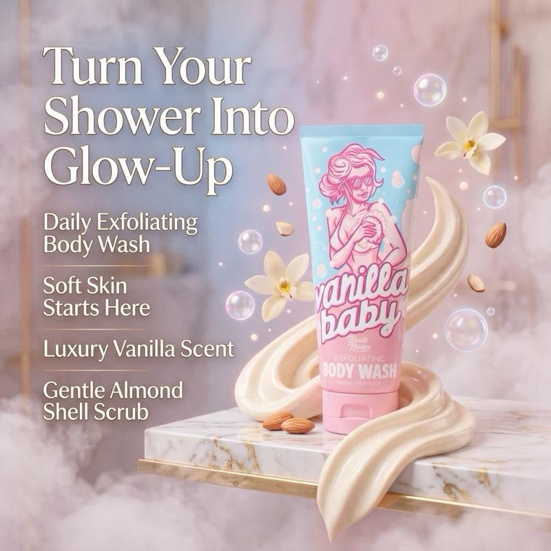 Vanilla Baby Almond Glow Exfoliating Body Wash