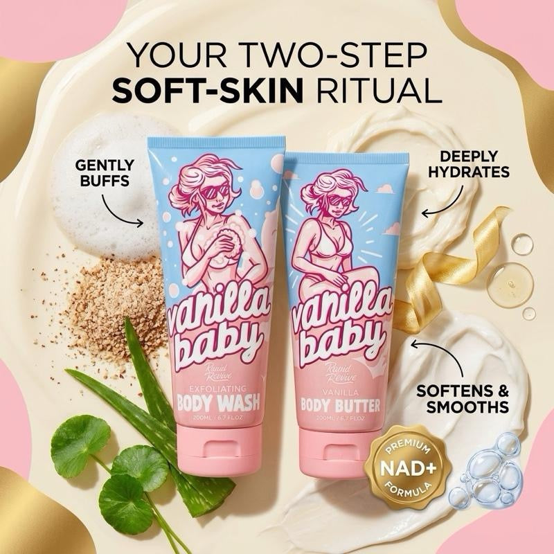 Vanilla Baby buff and body set