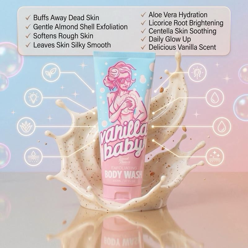 Vanilla Baby Almond Glow Exfoliating Body Wash
