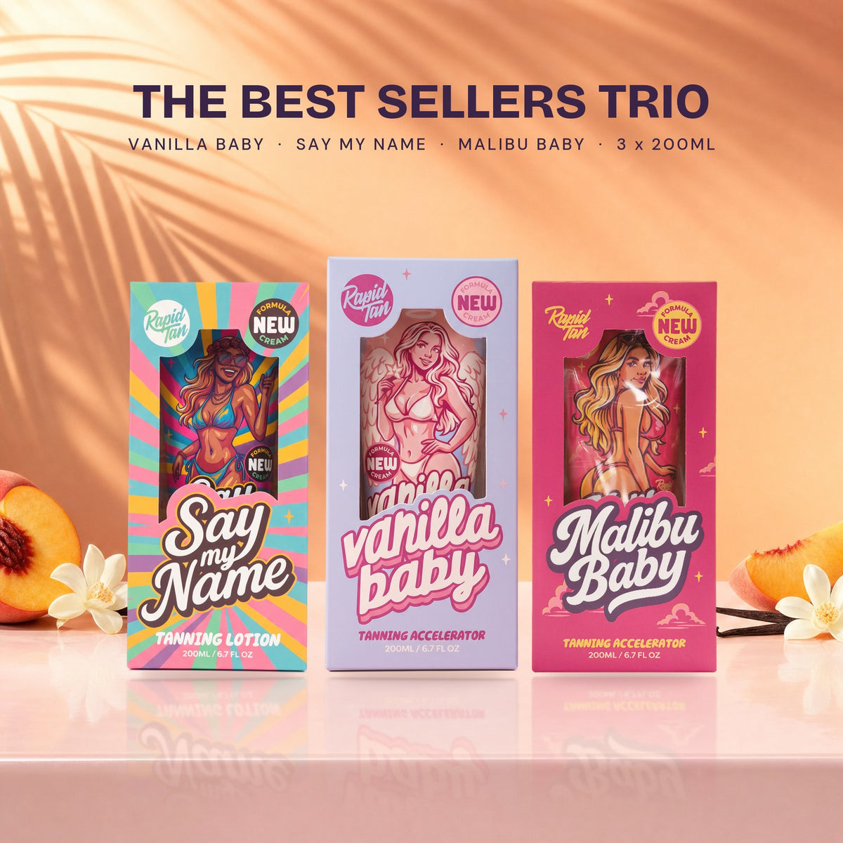 Best Sellers Trio: Vanilla Baby, Say My Name and Malibu Baby 200ml