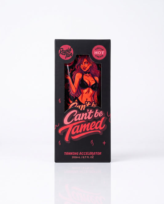 Can't Be Tamed Tanning Accelerator, new packaging (box)