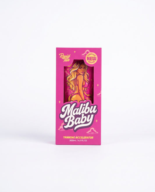 Malibu Baby Tanning Accelerator, new packaging (box)