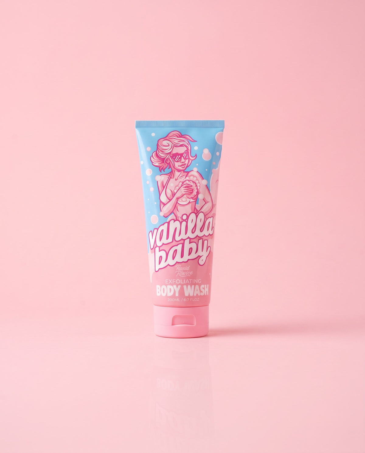 Vanilla Baby Exfoliating Body Wash, new packaging (tube)